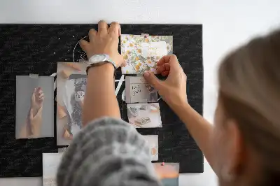 Cork memo board with travel quote