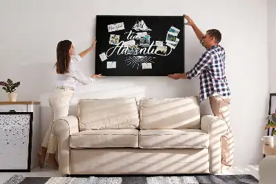 Printed Cork Memo Board with Travel Quote