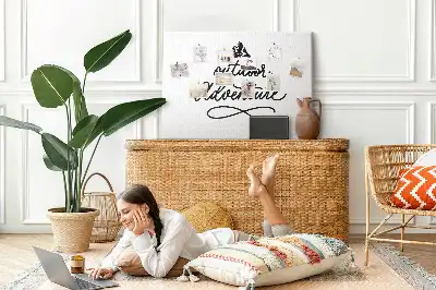 Printed Cork Memo Board with Inspirational Quote