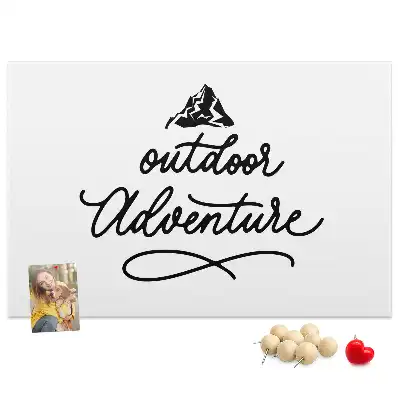 Printed Cork Memo Board with Inspirational Quote