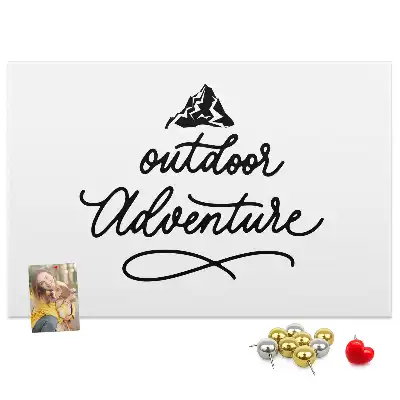Printed Cork Memo Board with Inspirational Quote