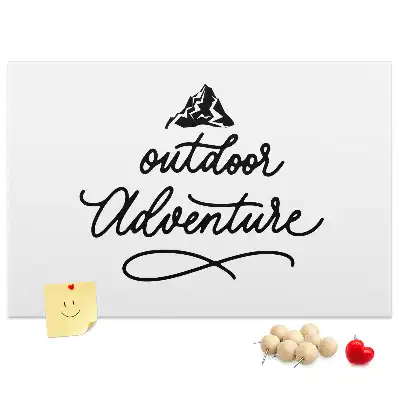 Printed Cork Memo Board with Inspirational Quote