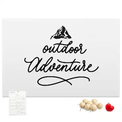 Printed Cork Memo Board with Inspirational Quote