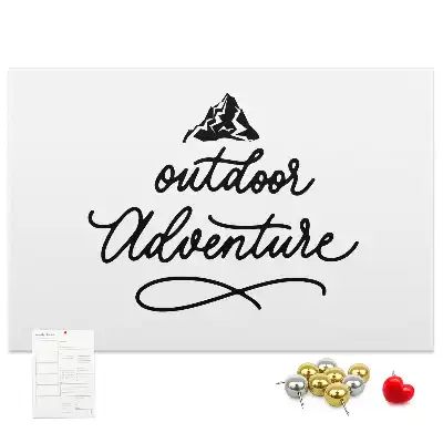 Printed Cork Memo Board with Inspirational Quote