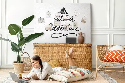Printed Cork Memo Board with Inspirational Quote