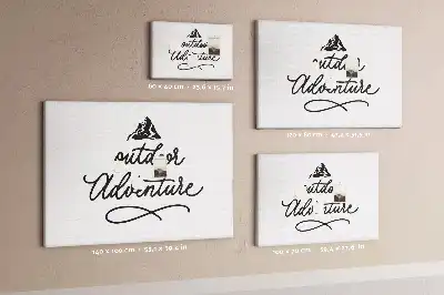 Printed Cork Memo Board with Inspirational Quote