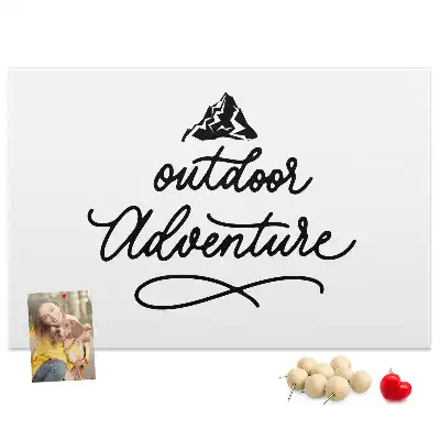 Printed Cork Memo Board with Inspirational Quote