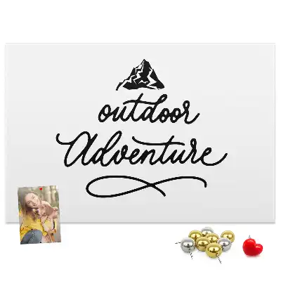 Printed Cork Memo Board with Inspirational Quote