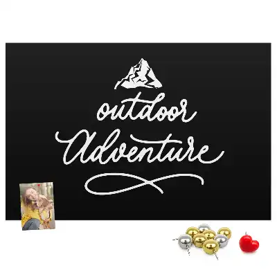 Printed Cork Board with Travel Quote