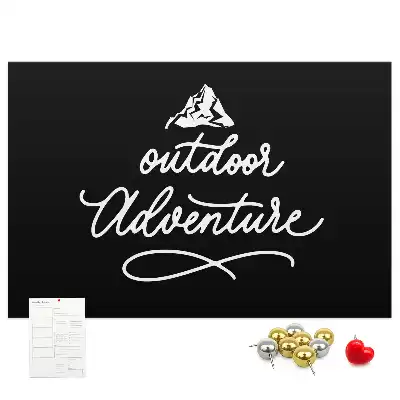 Printed Cork Board with Travel Quote