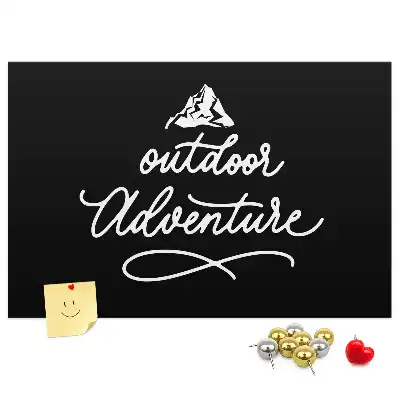 Printed Cork Board with Travel Quote