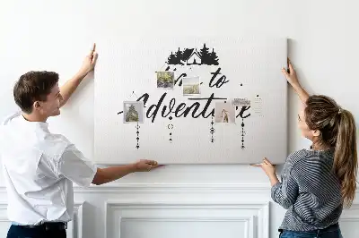 Cork memo board Inspirational quote