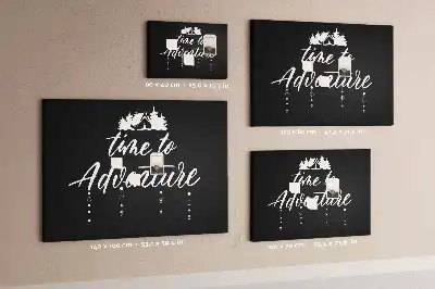 Travel Quote Printed Cork Memo Board