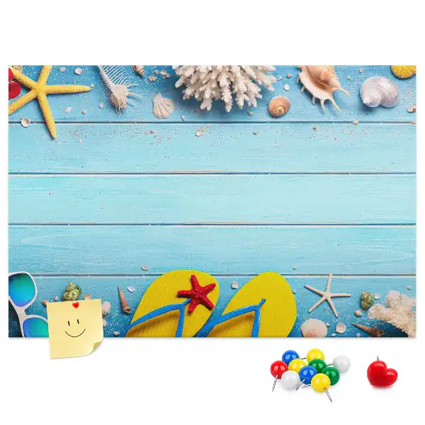 Seaside Themed Cork Memo Board