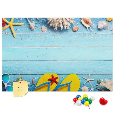 Seaside Themed Cork Memo Board