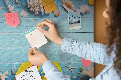 Seaside Themed Cork Memo Board