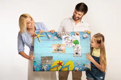 Seaside Themed Cork Memo Board