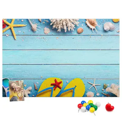 Seaside Themed Cork Memo Board