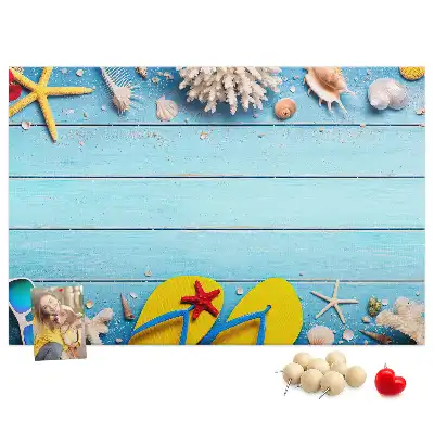 Seaside Themed Cork Memo Board