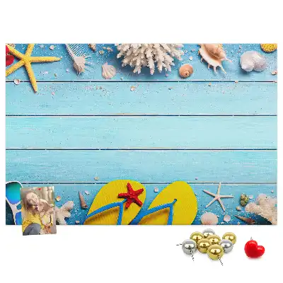 Seaside Themed Cork Memo Board