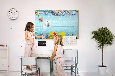 Seaside Themed Cork Memo Board