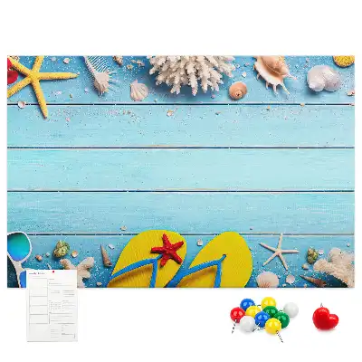 Seaside Themed Cork Memo Board