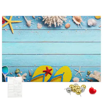 Seaside Themed Cork Memo Board