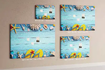 Seaside Themed Cork Memo Board