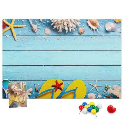 Seaside Themed Cork Memo Board