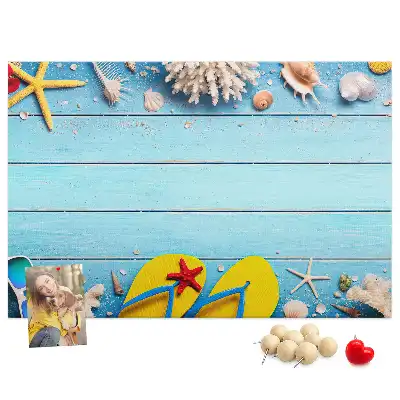 Seaside Themed Cork Memo Board