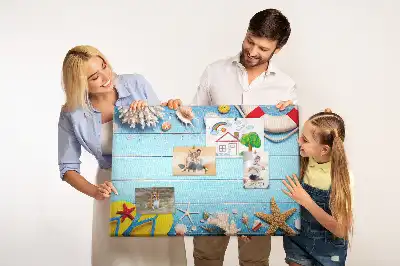 Seaside Themed Printed Cork Board