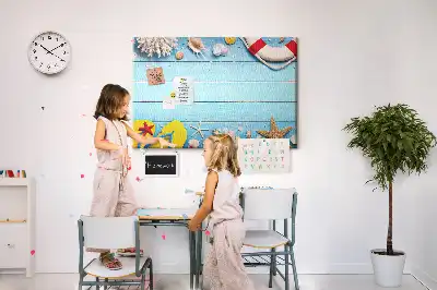 Printed Cork Board Seaside things