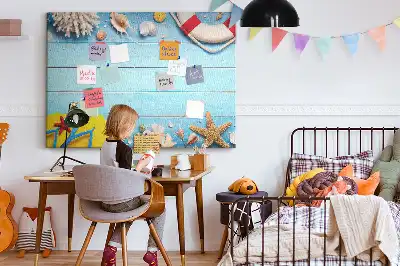 Seaside Themed Printed Cork Board