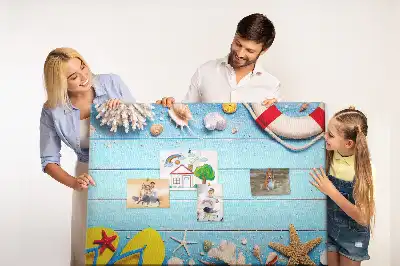 Printed Cork Board Seaside things