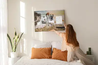 Printed Cork Memo Board with Motivational Text