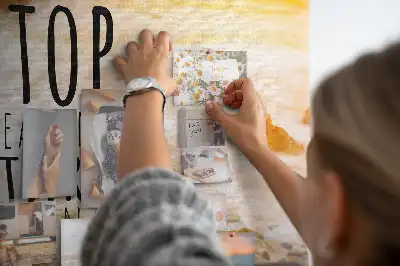 Printed Cork Memo Board Motivational text