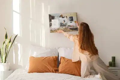 Printed Cork Memo Board with Motivational Text