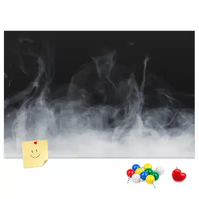Cork memo board Smoke