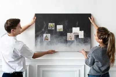 Cork memo board Smoke