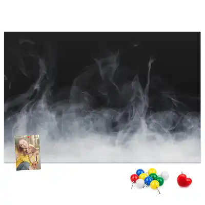 Cork memo board Smoke