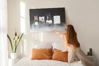 Cork memo board Smoke