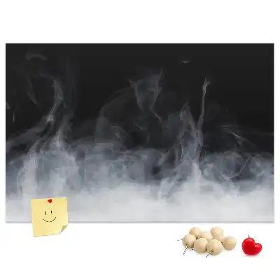 Cork memo board Smoke