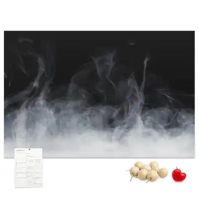 Cork memo board Smoke