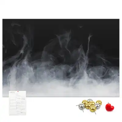 Cork memo board Smoke