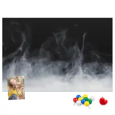 Cork memo board Smoke