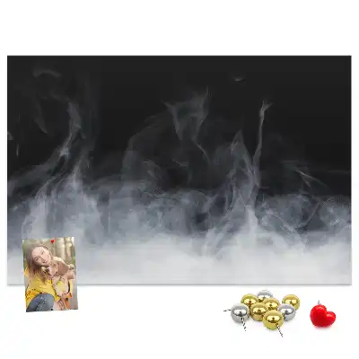 Cork memo board Smoke