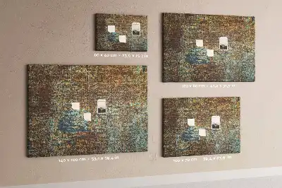 Rust on metal cork memo board