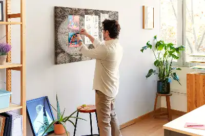 Printed Old World Map Cork Board