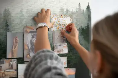 Misty Forest Printed Cork Memo Board
