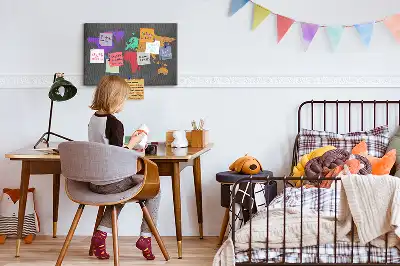 World Map Cork Memo Board